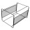 Iron Grid File Rack Hanging Bars Folders Holder Office Schwarz 7