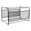 Iron Grid File Rack Hanging Bars Folders Holder Office Schwarz 6