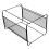 Iron Grid File Rack Hanging Bars Folders Holder Office Schwarz 5