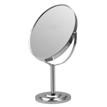 Spiegel Für Make-Up Garderobenspiegel Doppelseitig Rund Aus Metall