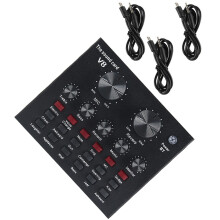 Studio Soundkarte Schwarz Metall Für 1 Streamer