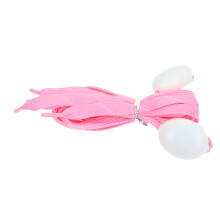 1Pair Pink Nylon LED Luminous Shoelaces for Sports and Flat Shoes