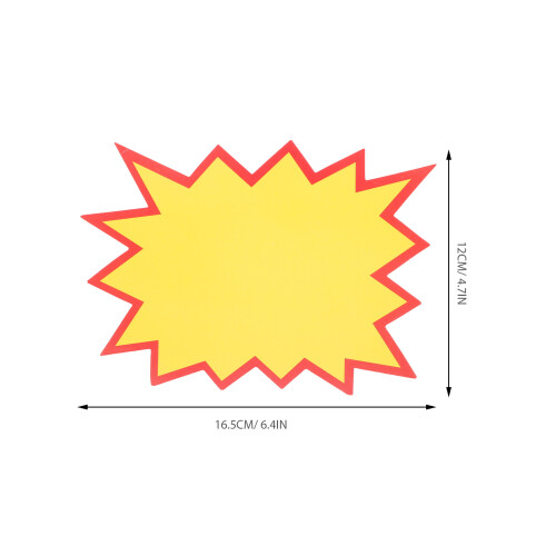 50 Explosion Stickers 16,50x12,00x0,10 Cm 1