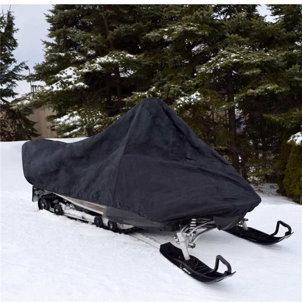Snowmobile Cover For Ski Doo Polaris Yamaha Arctic Cat All-Weather Waterproof Snow Machine Cover 292L X130w X121h Black 9354506234447