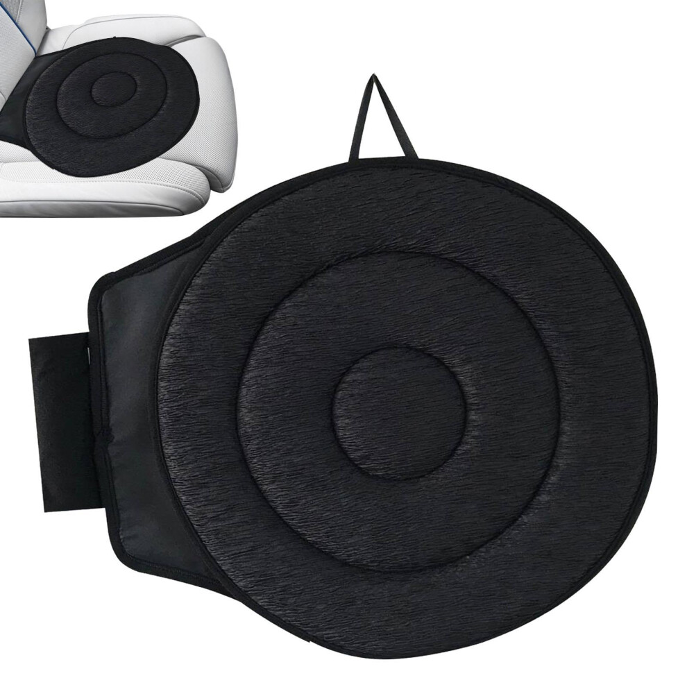 360 Degree Rotating Car Cushion Universal Fit - Swivel Seat Cushion, Elderly-Friendly Turntable Pad, Easy-To-Clean Black 9354506234485