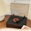 (Walnut Color) Retro CD Player Rechargeable Support CD BT USB 3.5mm AUX Portable CD Player Bluetooth-Compatible 5.0 p 2