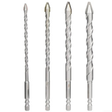 612mm Extended Eccentric Drill Bit For Ceramic Tile Drilling, Double U-Shaped Chip Flute, Secure Grip 8mm Hex Shank