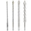 612mm Extended Eccentric Drill Bit For Ceramic Tile Drilling, Double U-Shaped Chip Flute, Secure Grip 8mm Hex Shank 1