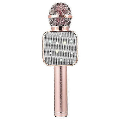 (Pink gold) WS-1818 LED Light Flashing Microphone