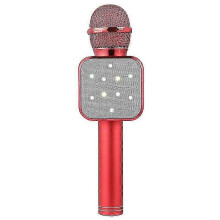 (Red) WS-1818 LED Light Flashing Microphone