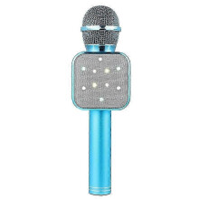 (Blue) WS-1818 LED Light Flashing Microphone