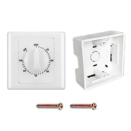 (60min) Automatically Power Off Timer Switch with Mechanical Minutes Countdown