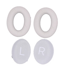 Protein Leather Ear Cushions for Bose QuietComfort 45 Headphones White