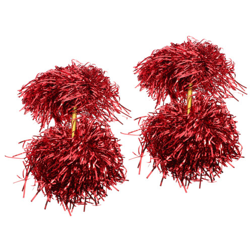 2 Cheerleader Pompons Blumenstick Für Kleinkinder