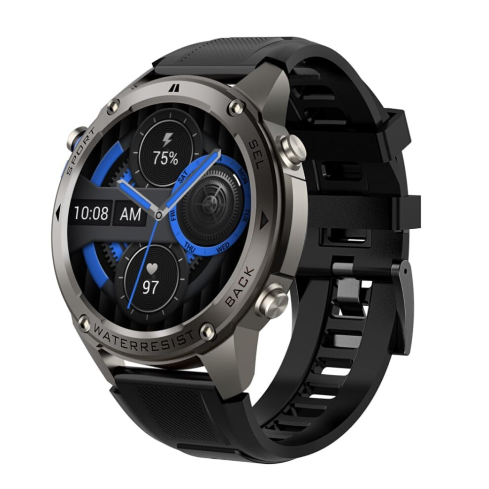 Dm56 Sport Smartwatch 1.43-Inch Amoled Fitness Tracker Make/Answer Calls Bp Monitor Pedometer Android Ios 9084446366754