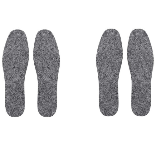 Woll-Einlegesohlen, anpassbare Größe Grey L