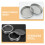 3 Mason Jar Deckel 7,00 X 7,00 X 1,00 Cm Silber 6