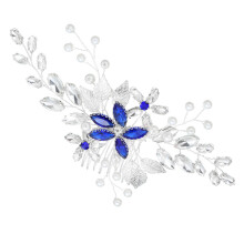 3Teilig Blumenmuster Haarkamm Perlen Braut Haarschmuck