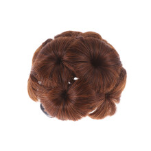 1St Kunsthaar Hochsteckfrisur Chignon Spange Blumenmuster Für