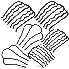 6 Metall Haarkamm Damen Entwirrung Seitenkamm Gabel Clip