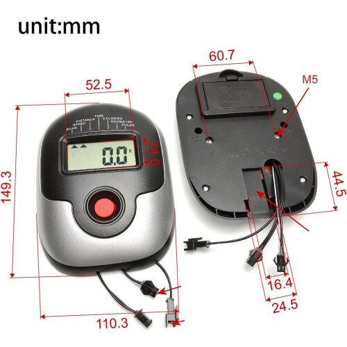 Pedometer Multifunctional Accessory Easy Installation Step Measurement Compatible With Pedometer Models 2