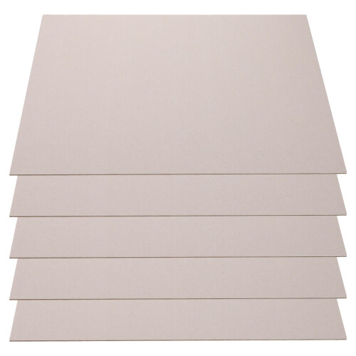 5 Pcs Gray Cardboard Grey Double Sided Paperboard Child 1
