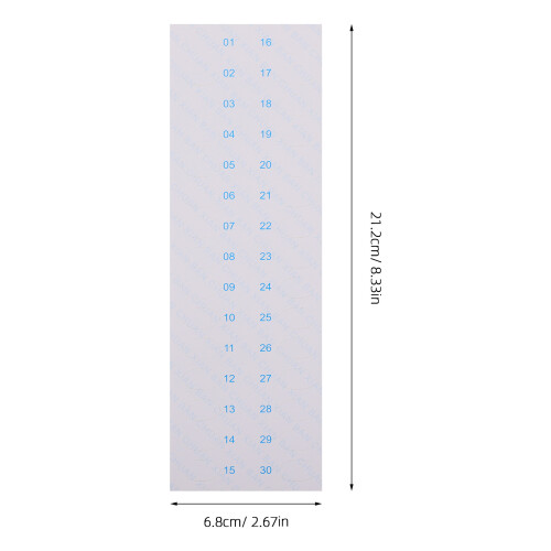 Thread Organizer Weiß 60 8,33x2,67x0,04 Zoll 1