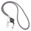 Grey Work Permit Holder String Mesh Resin Office Neck Lanyard 1