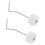 2er Pack Trommelteile Metall Weiß Für 1