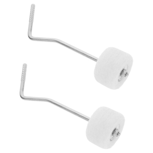 2er Pack Trommelteile Metall Weiß Für