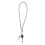 Grey Work Permit Holder String Mesh Resin Office Neck Lanyard 2