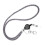 Grey Work Permit Holder String Mesh Resin Office Neck Lanyard 5