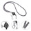 Grey Work Permit Holder String Mesh Resin Office Neck Lanyard 3