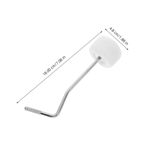 2er Pack Trommelteile Metall Weiß Für 1