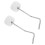 2er Pack Trommelteile Metall Weiß Für 11
