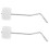 2er Pack Trommelteile Metall Weiß Für 10