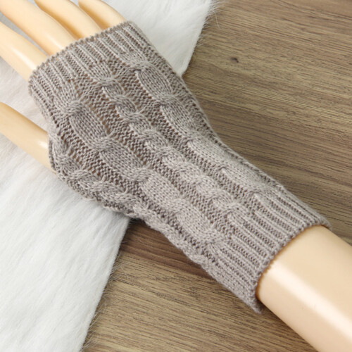 Fingerlose Gestrickte Handwärmer 2