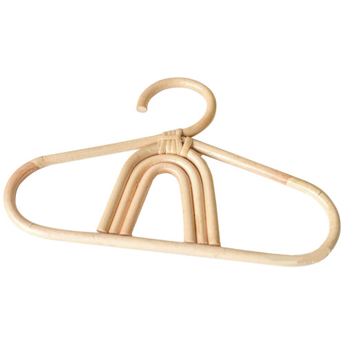 2Stk Rattan Kinder Kleiderbügel Set 1