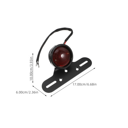 Rücklicht Bremslicht Rot Metall 1 1