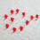 Raindrops Hartvormige Haaknaald Rood 100 Stuks 11