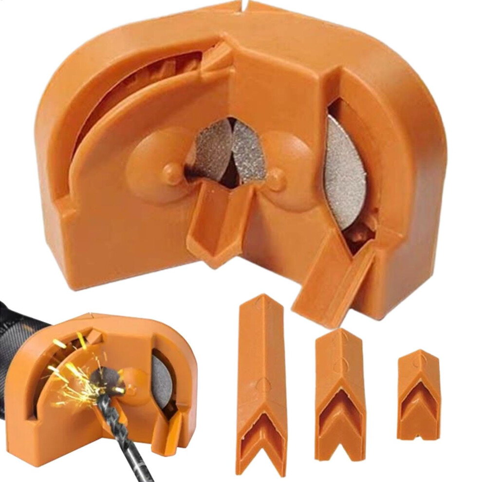 Drill Bit Sharpener Multi-Specification Drill Grinding Machine Ergonomic Sharpening Guide Tool Yellow 9016109363763