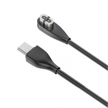 (Black 1m Type C) Magnetic Charging Cable for SHOKZ OpenRun Air - Anti-Interference Type-C Earphone Charger with Short Circuit Protection