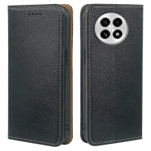 (Black) For OnePlus 13 Case Wallet Leather Phone Cover Strong Magnetic Closure