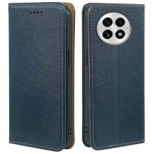 (Blue) For OnePlus 13 Case Wallet Leather Phone Cover Strong Magnetic Closure