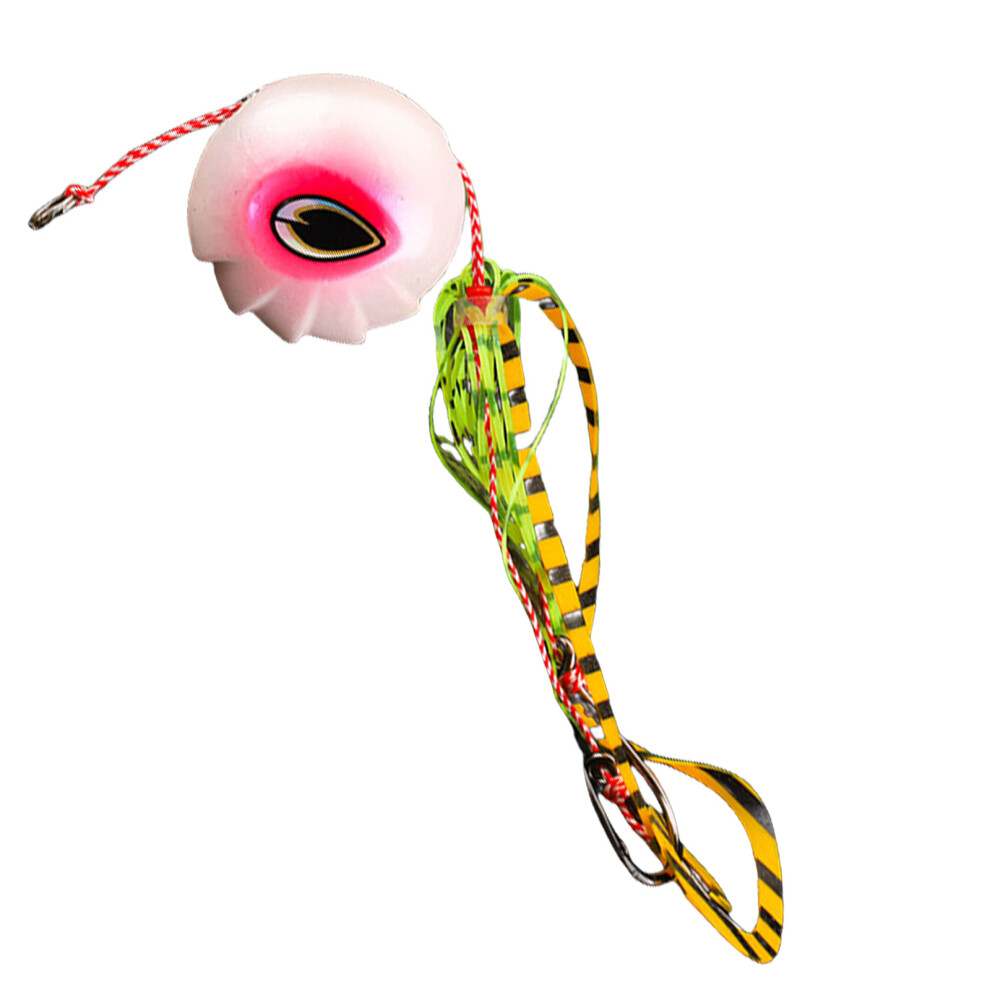 Artificial Jigging Fishing Lure Baits Rubber-Pink white 100g-image-OPC-PM5Z7C9-NEW