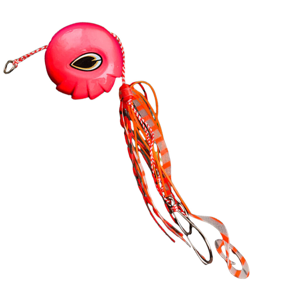 Kabura Jig Head Rubber Skirt Fishing Accessory-Rose red 100g-image-OPC-PM5Z7CC-NEW