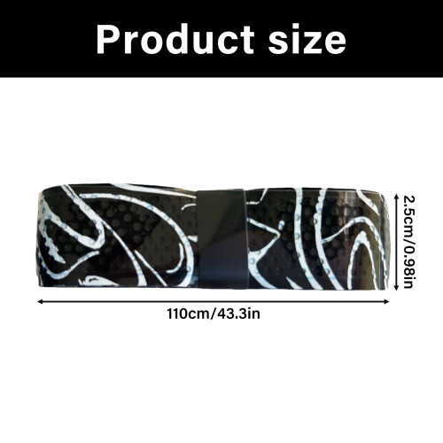 PU Stripes Bat Grip Tape Quickly Install Elasticities-Black 2