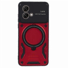 (Red) Compatible For Motorola Moto G84 5G Back Case Compatible with MagSafe PC+TPU Kickstand Phone Cover