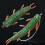 10lots Quickly Change-Green back and red b 5.5cm 10 packs 5