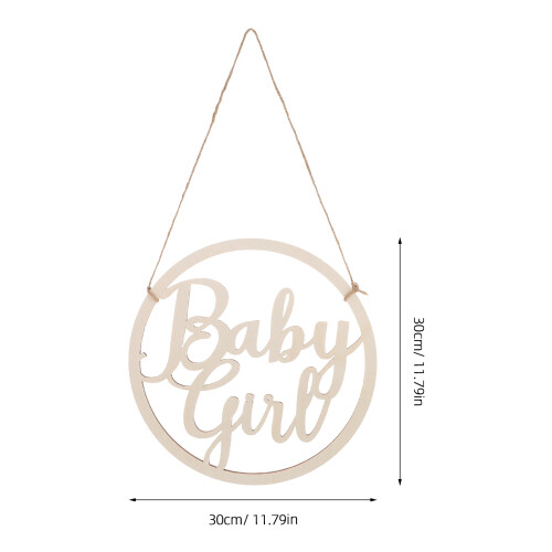 Hölzernes Baby Schild Geschlechtsenthüllung Party 1